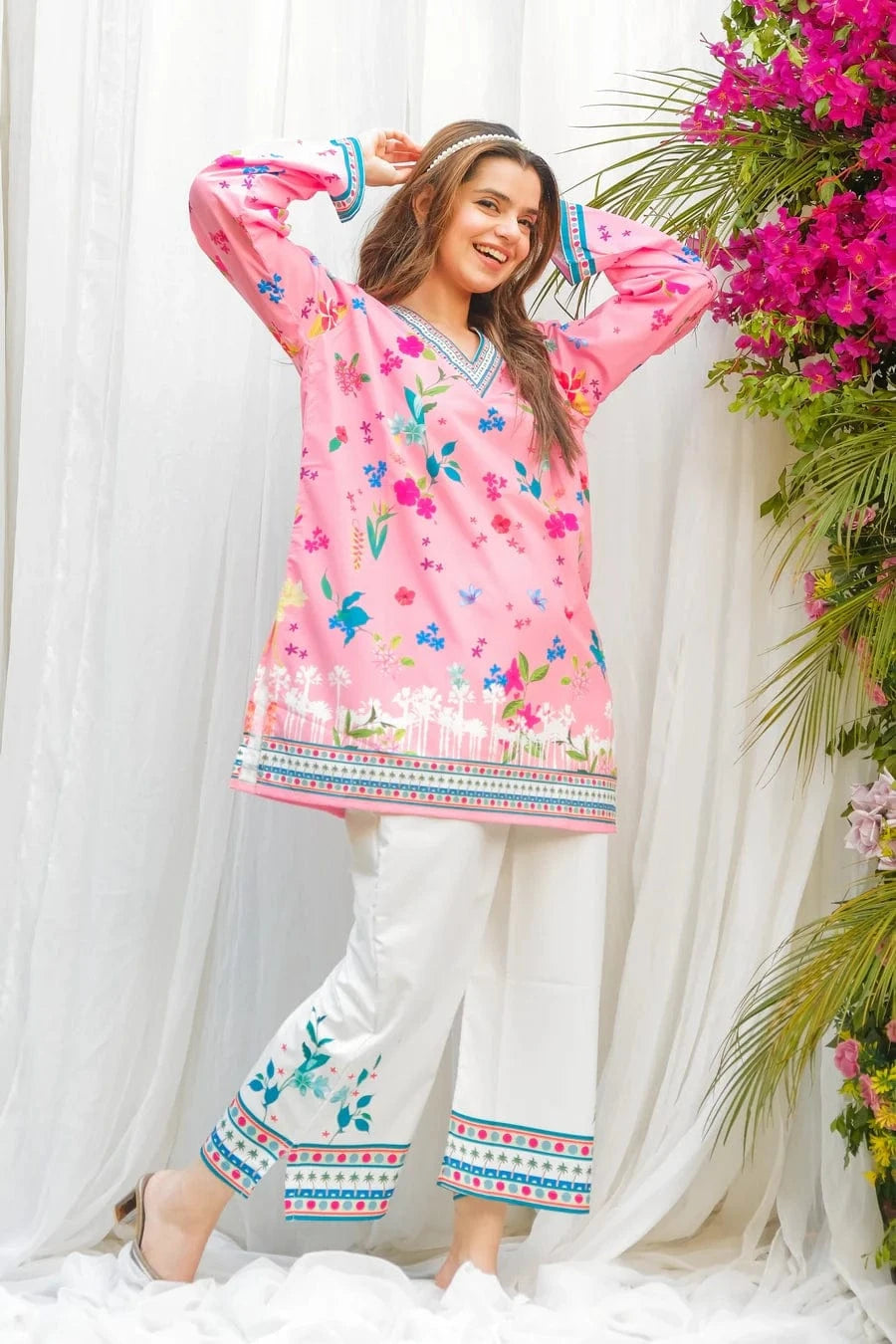Floral Digital Print 2Pc