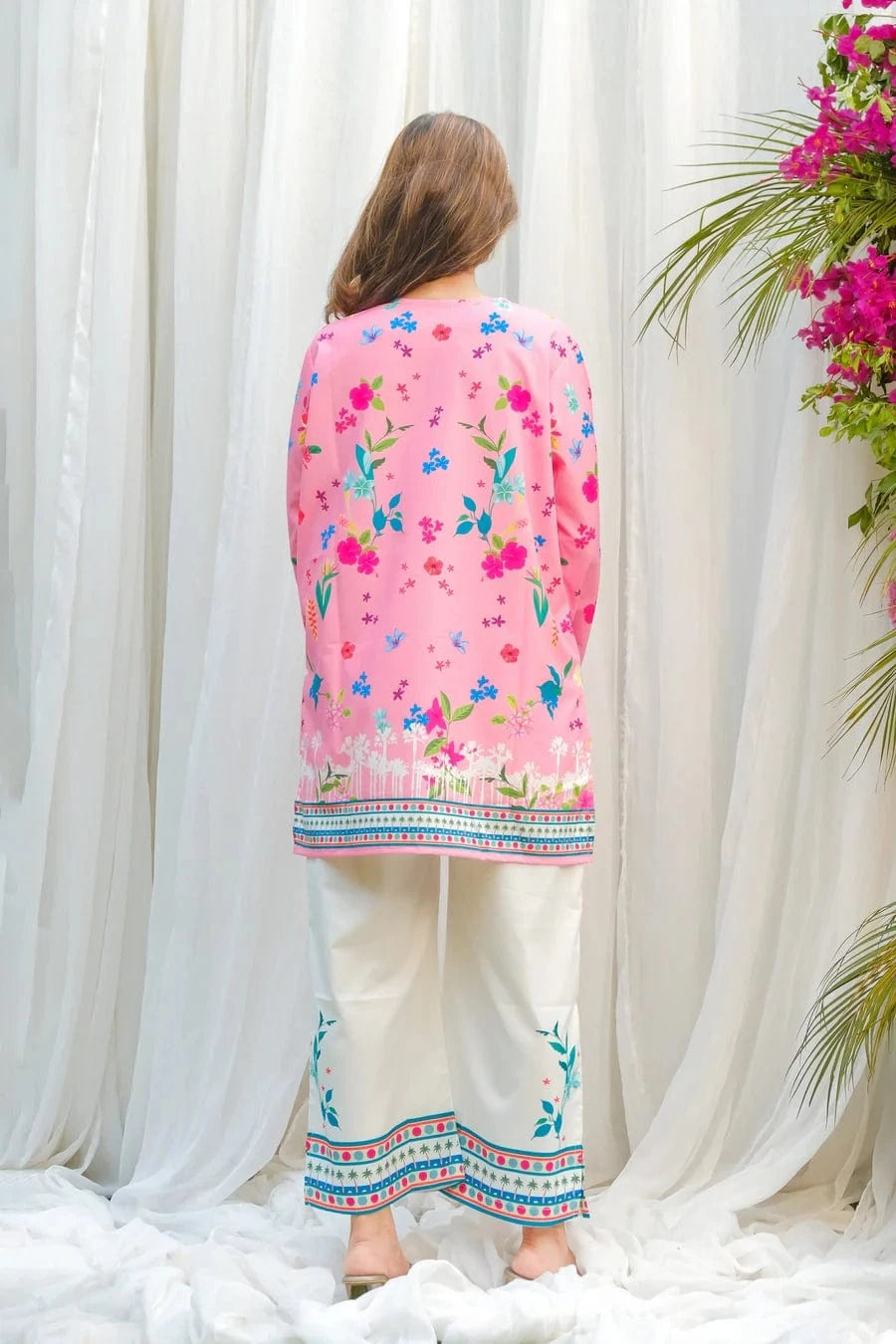 Floral Digital Print 2Pc