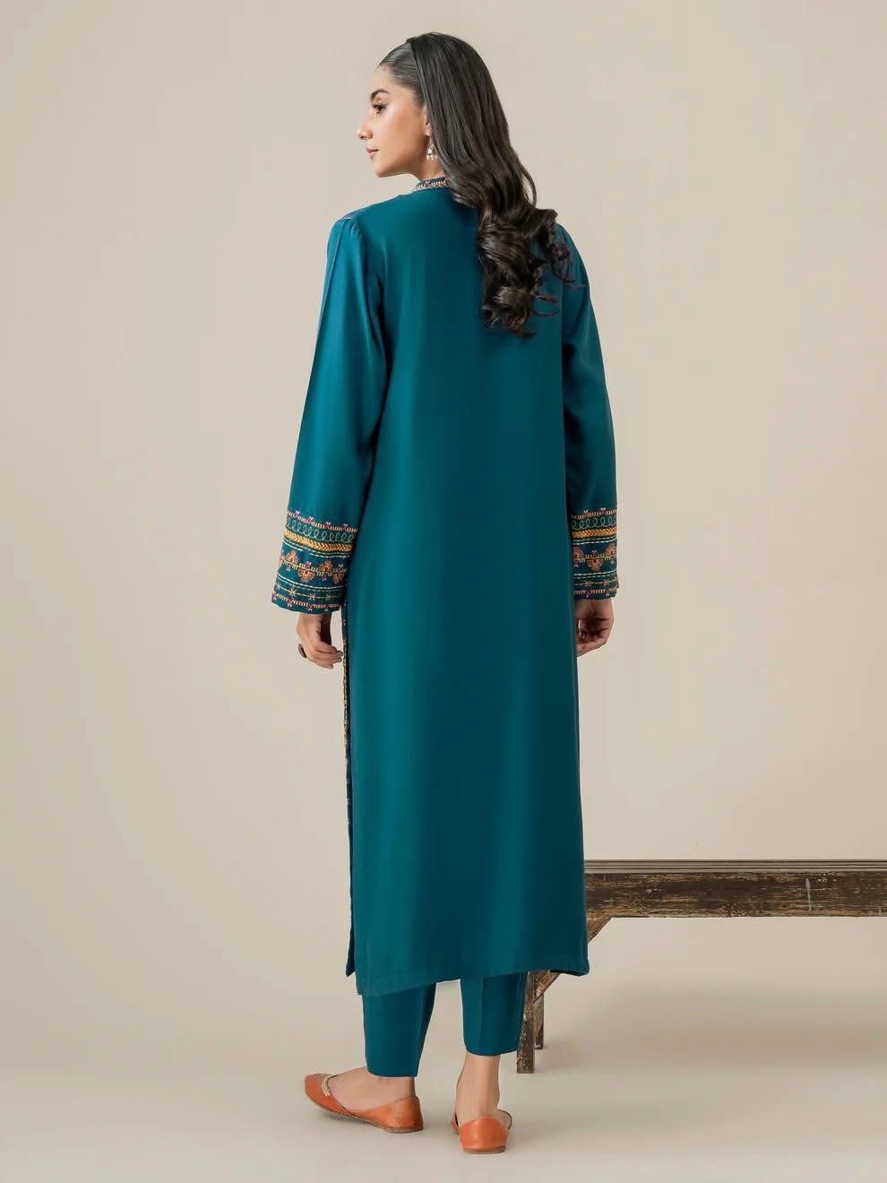 MIRAAL 2PC – Premium Embroidered Pure Cotton Suit