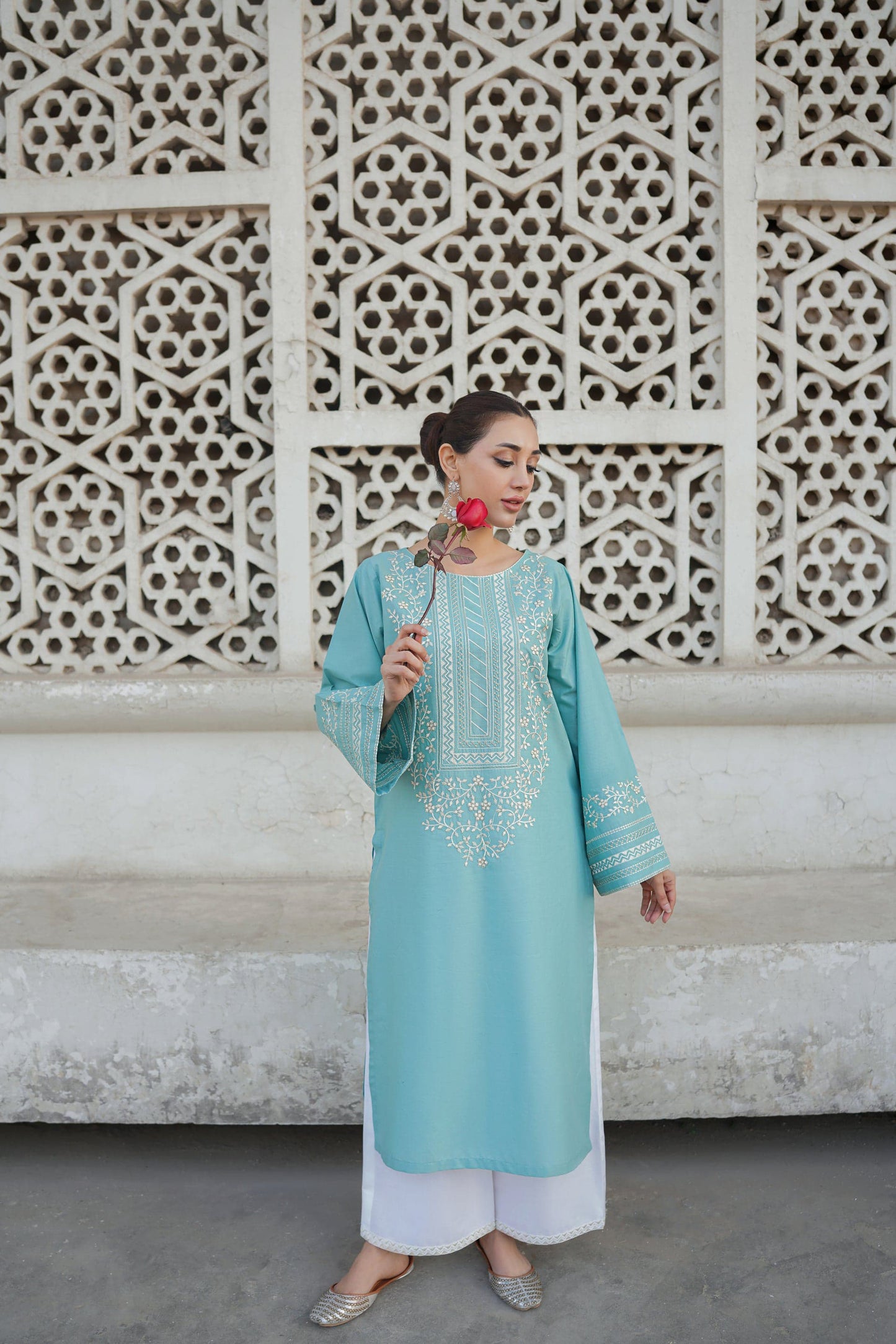 RAMSHA LAWN EMB CO-ORD SET