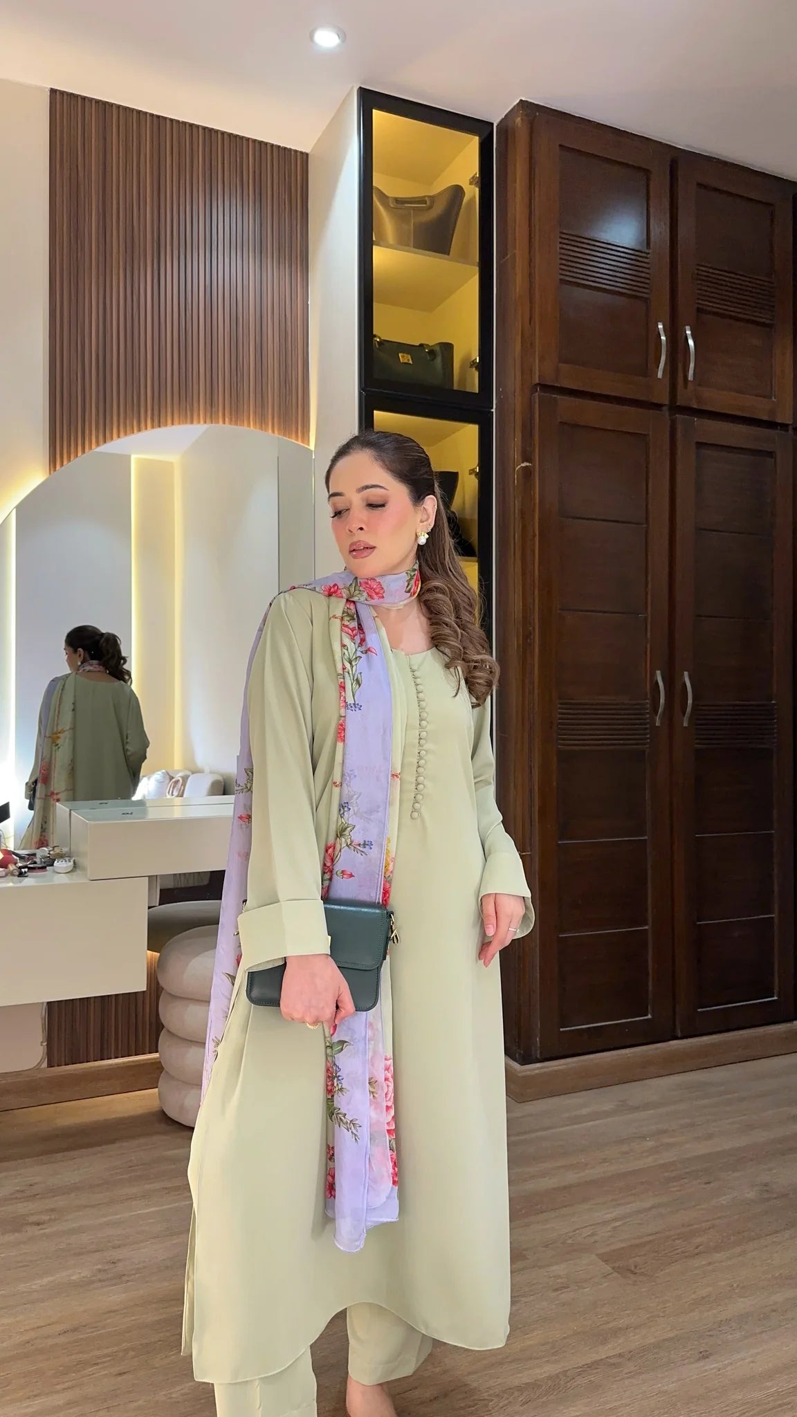 SOLID MINT GREEN 3PC