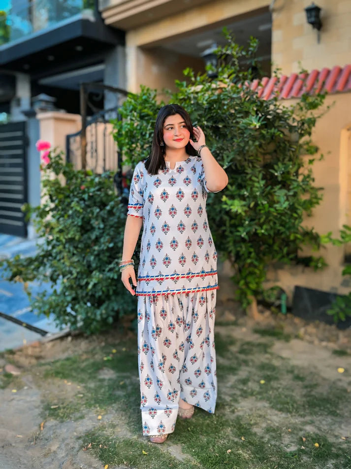 ZEBA LAWN SET ( FARSHI SHALWAR )