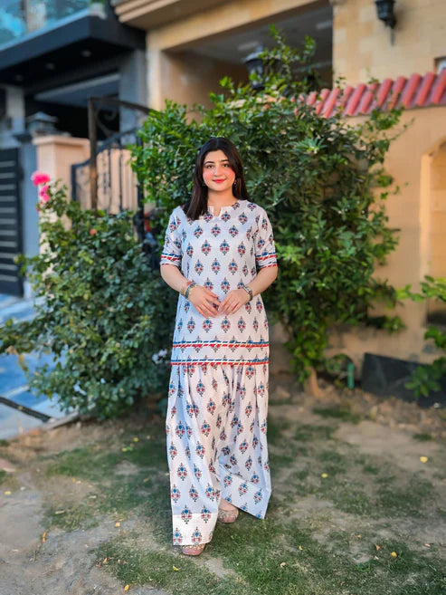 ZEBA LAWN SET ( FARSHI SHALWAR )