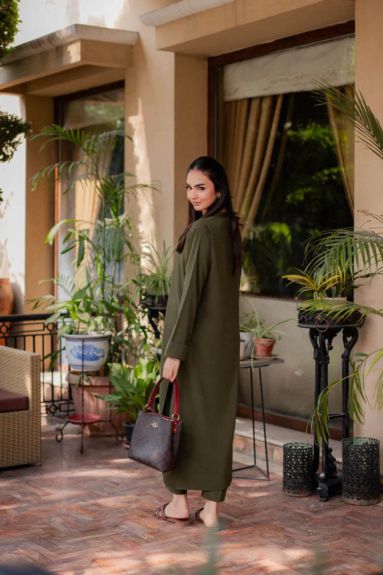 OLIVE GREEN SET 2PC