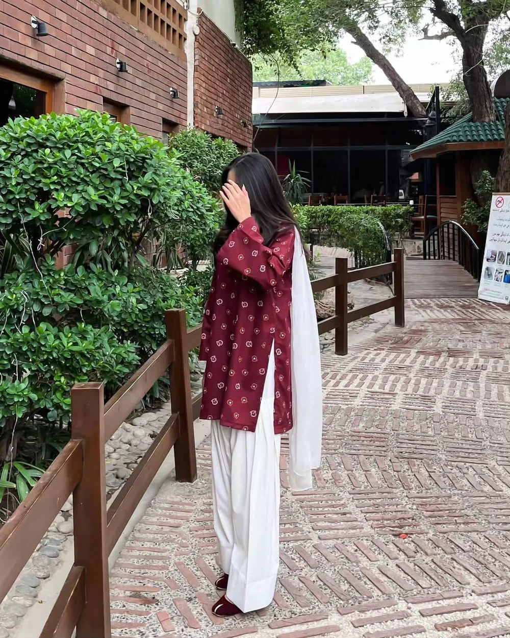 LAAL PARI CORD SET ( FARSHI SHALWAR )