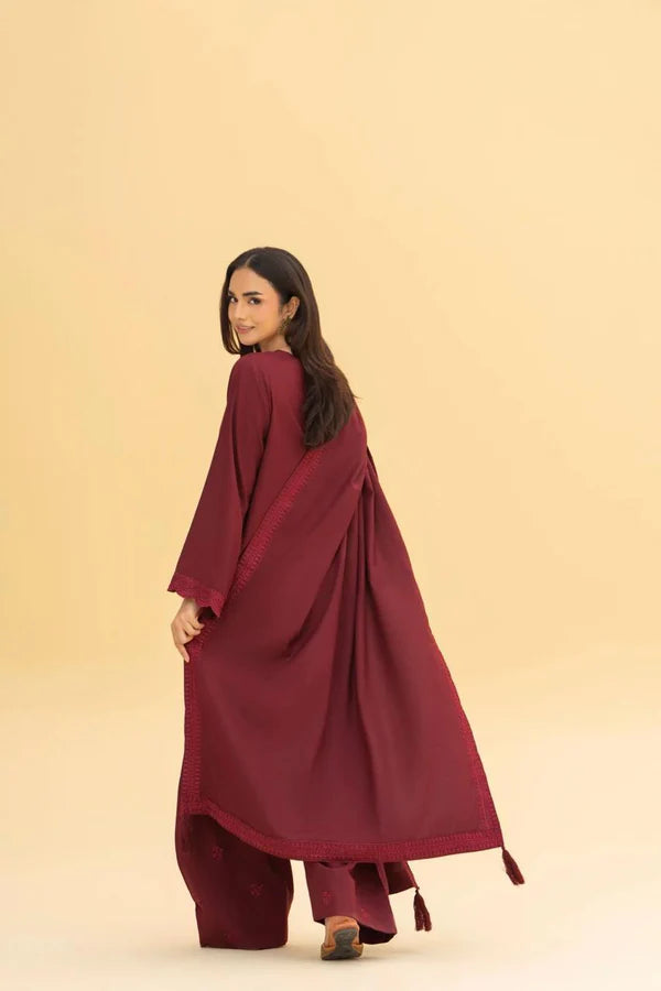 MEHERZA 3PC WITH SHAWAL ( FARSHI SHALWAR )