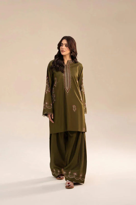 MEHNDI POCKET SET (FARSHI SHALWAR )