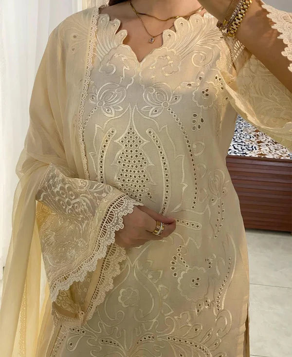RABEEL EMB LAWN 3PC