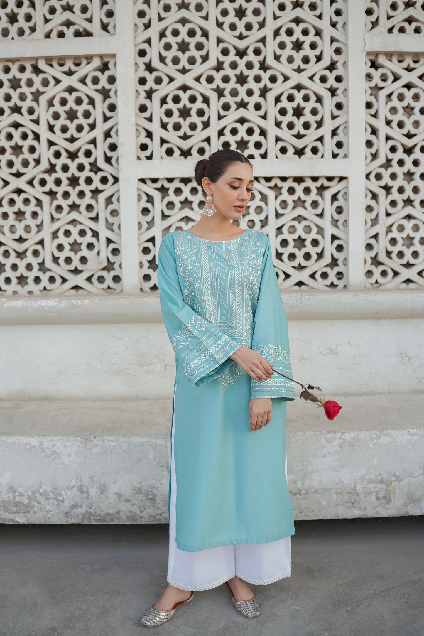 RAMSHA LAWN EMB CO-ORD SET