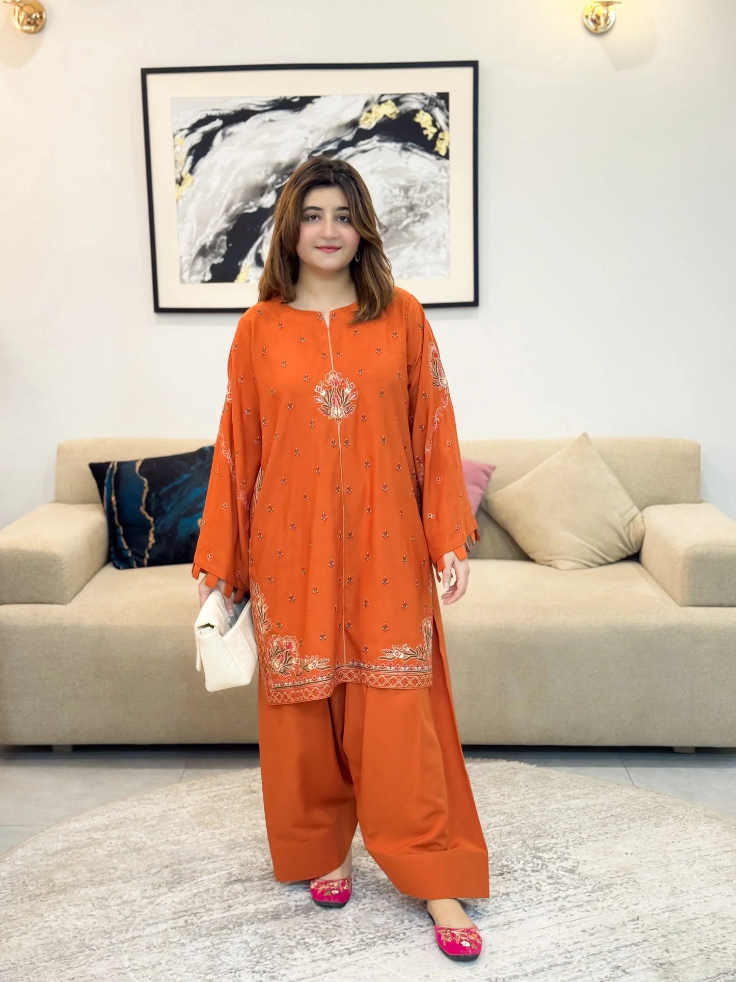 Olaaa 2pc Farshi Shalwar