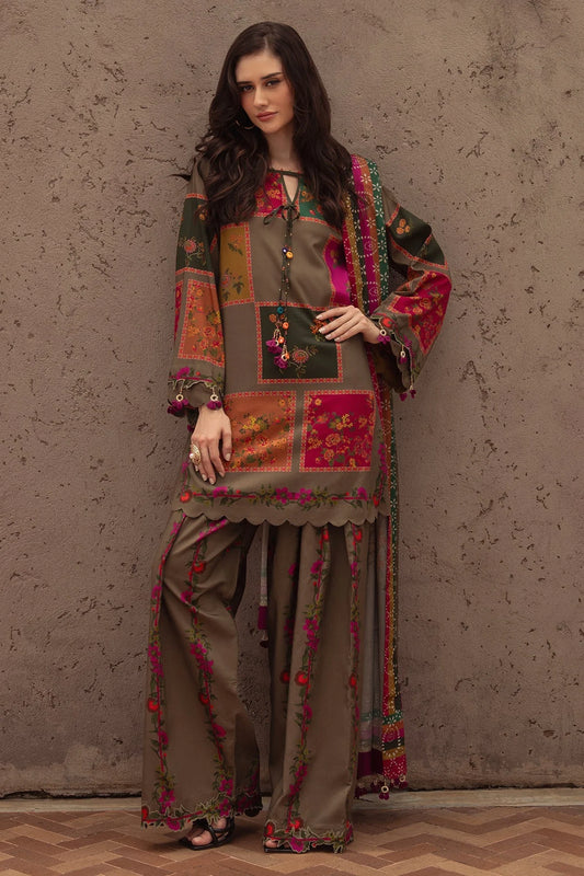 SUNDOORI 3pc PRINTED SUIT